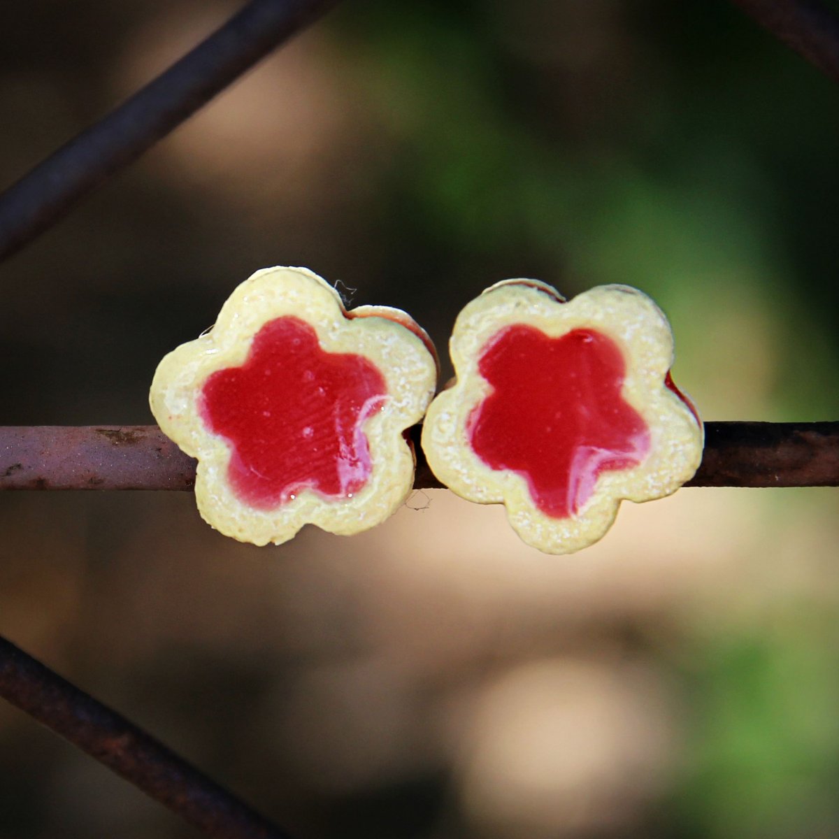 Linecké kytičky pecky střed kytička