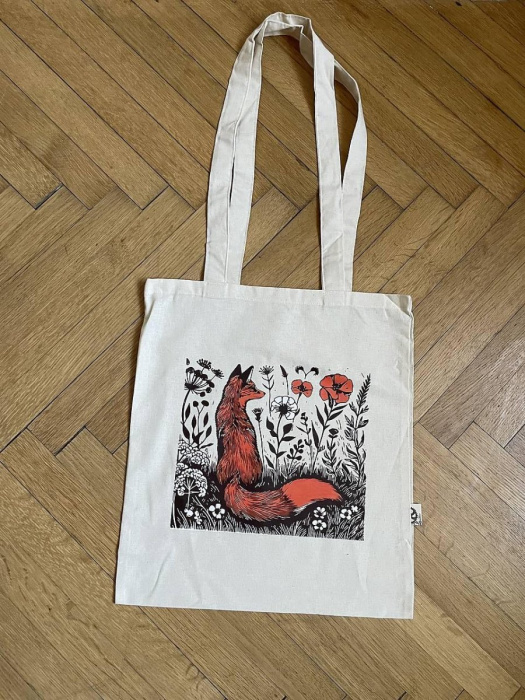 Bavlněná nákupka liška...