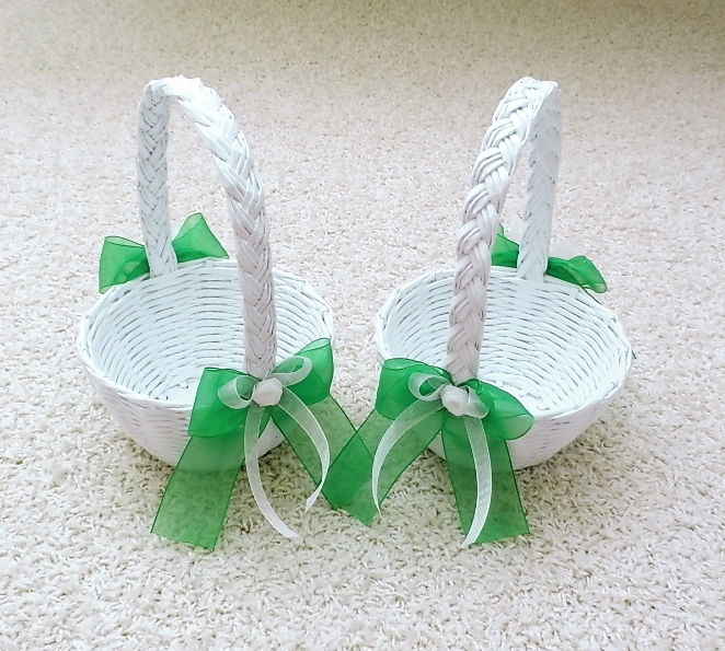 košíček pro družičku-zelená