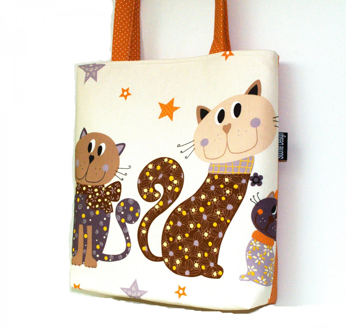 Kabelka klasik Hnědá kočka