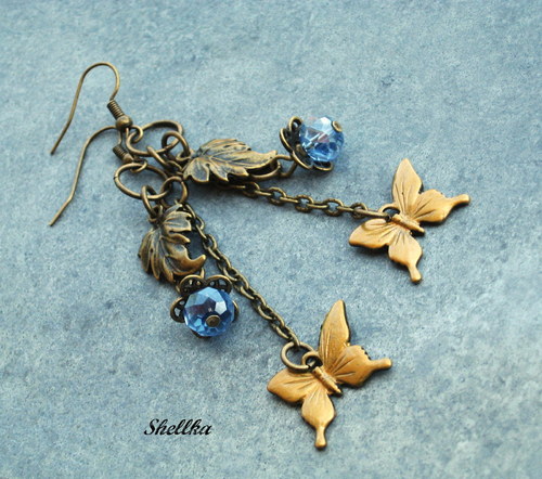 Náušnice ,,ZLATOKŘÍDLÍ,,