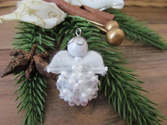 Vánoční anděl - bílý