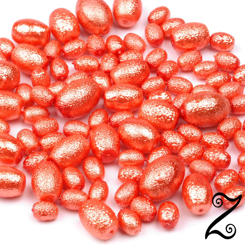 Zigana oválky, lososová tmavá, (25g)