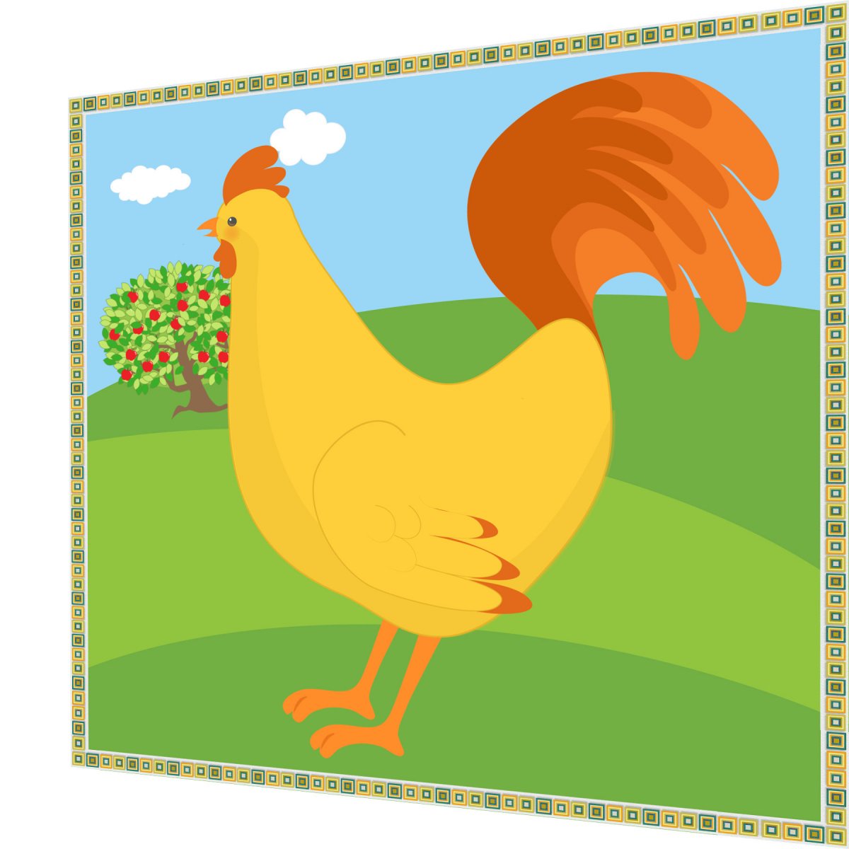 BAVLNĚNÝ PANEL - VELKÝ 29 X 29 cm LP159