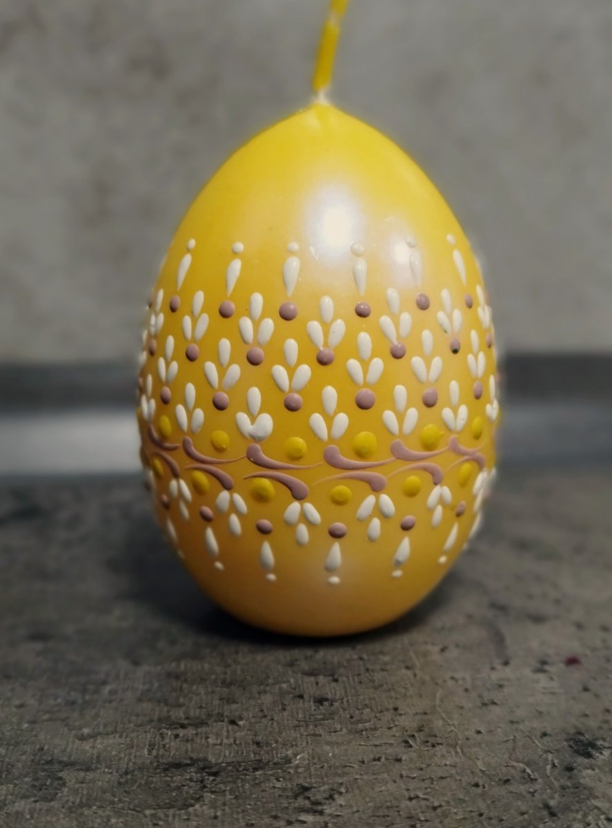 Svíčka ručně zdobená