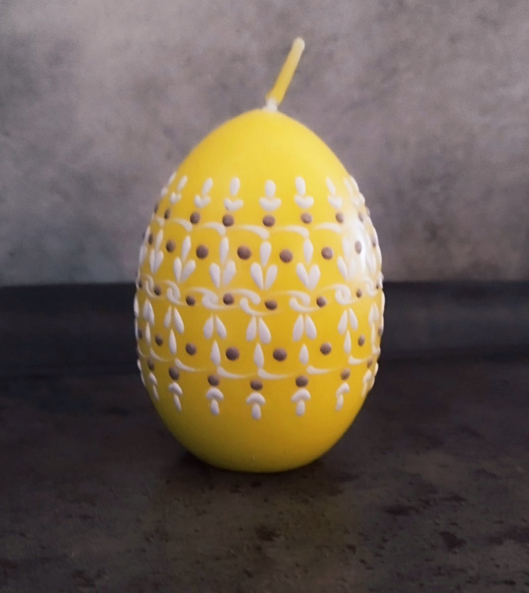 Svíčka ručně zdobená