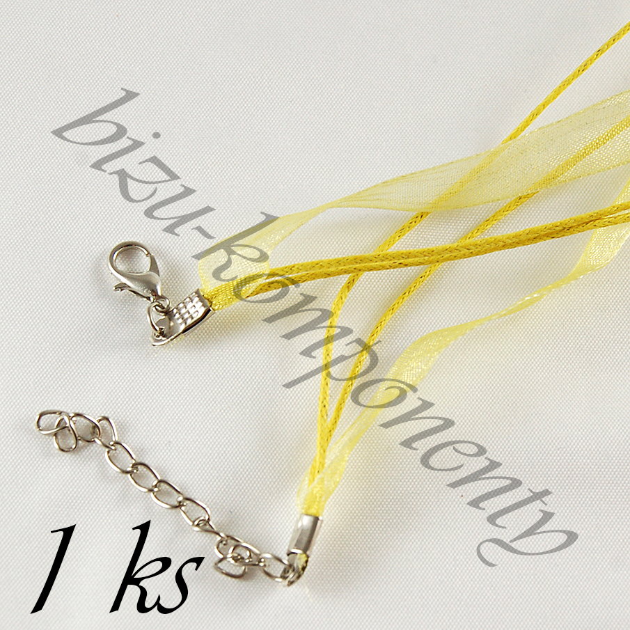 Žlutý náhrdelník (40 3007)