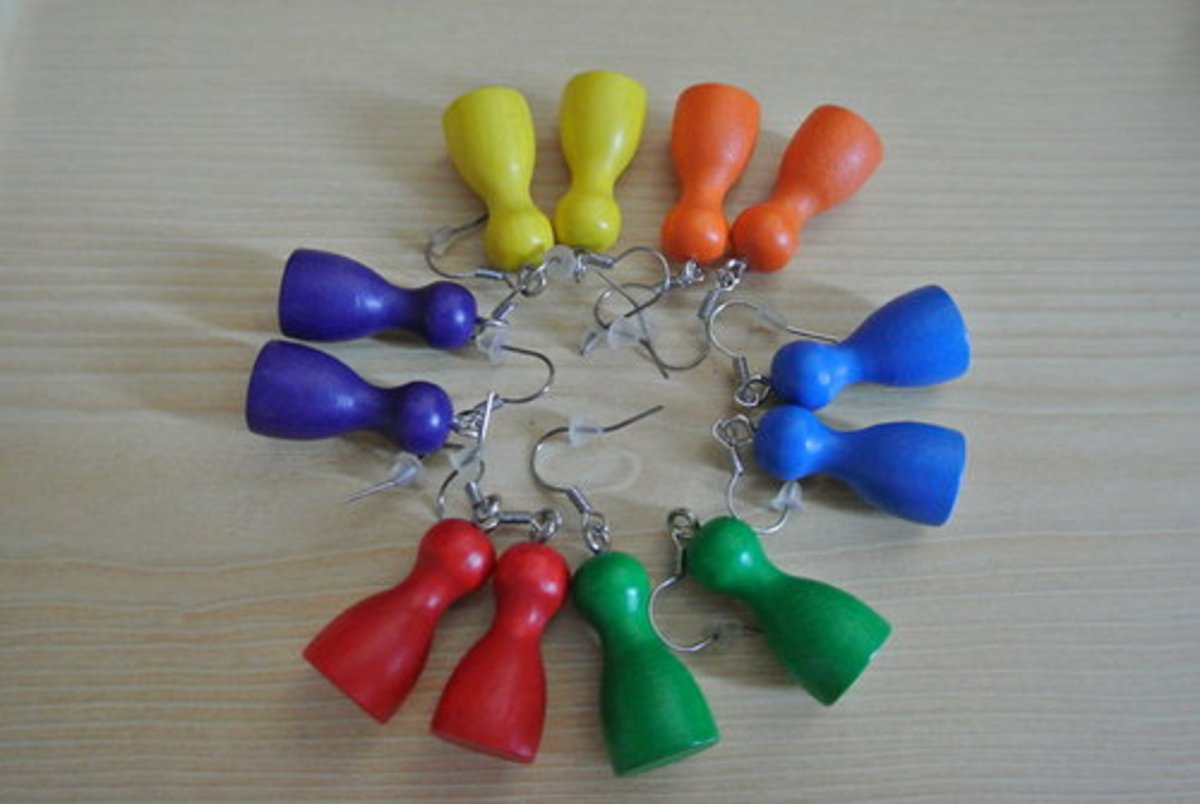 Člověče nezlob se - naušnice