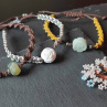 Náramek, Macrame, Psík béžový