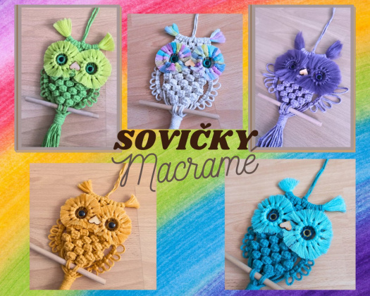 Macramé sovičky