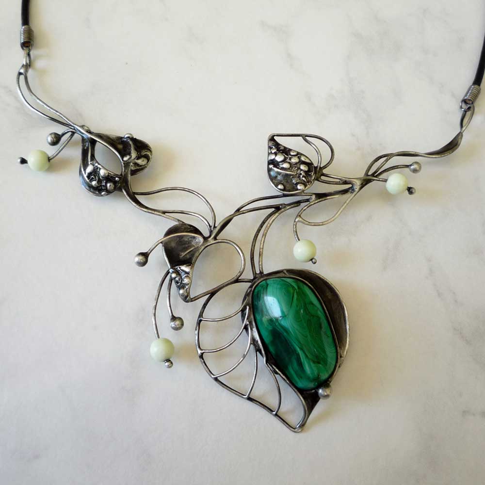 Lipový - malachit,serpentin