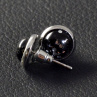 Malé "Třpytky" černé / rhodium