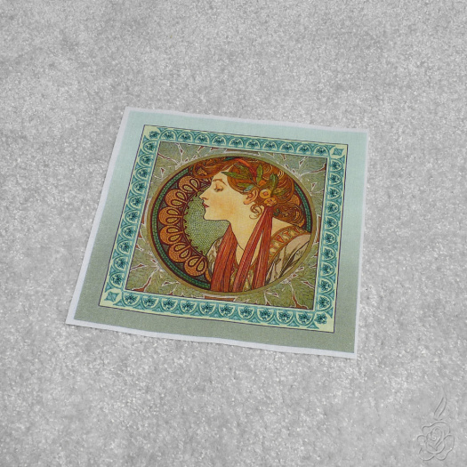 Bavlněný panel Alfons Mucha - Vavřín