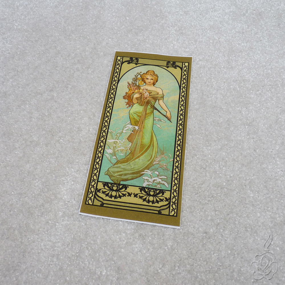 Bavlněný panel Alfons Mucha - Jaro