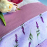 Pruhovaný levandulový povlak - Barvy Provence