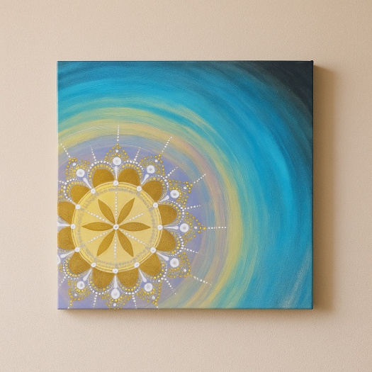 Malovaná mandala - Naděje