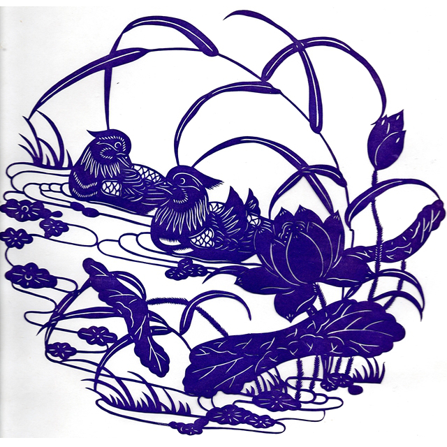 Mandarinské kachničky - modré