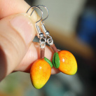 Mango, fimo náušnice
