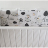 Mantinel kolem celé postýlky 60x120, výška 40 cm Pejsi