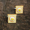 Manžetové knoflíčky s toasty, fimo, muž