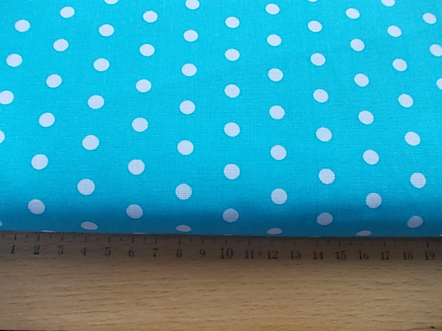 100 % BAVLNA -puntík tyrkys