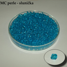 Sluníčka, 6 mm, Aquamarine, 50 ks 