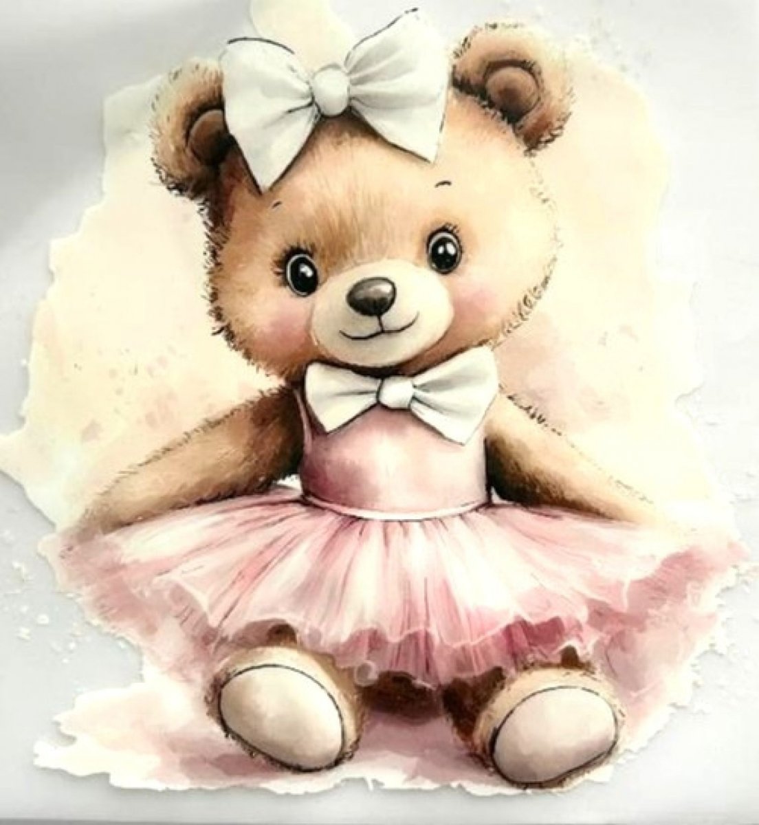 Nažehlovací aplikace medvídek 18 x 18 cm (1ks)