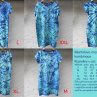 Mentolovo-modré dámské batikované šaty S - XXL 14866272
