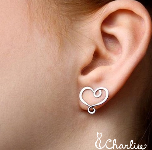 Srdce tepaná - pecky - hypoalergenní chirurgická ocel