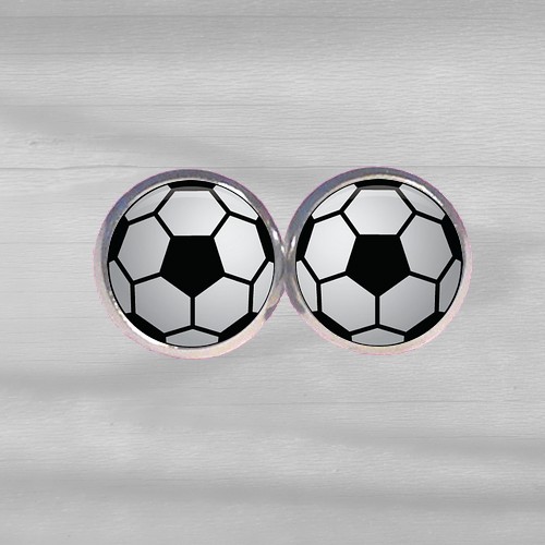 Náušnice fotbalové míče