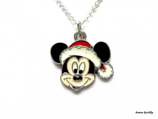 Řetízek Santa Mickey - myšák Miky
