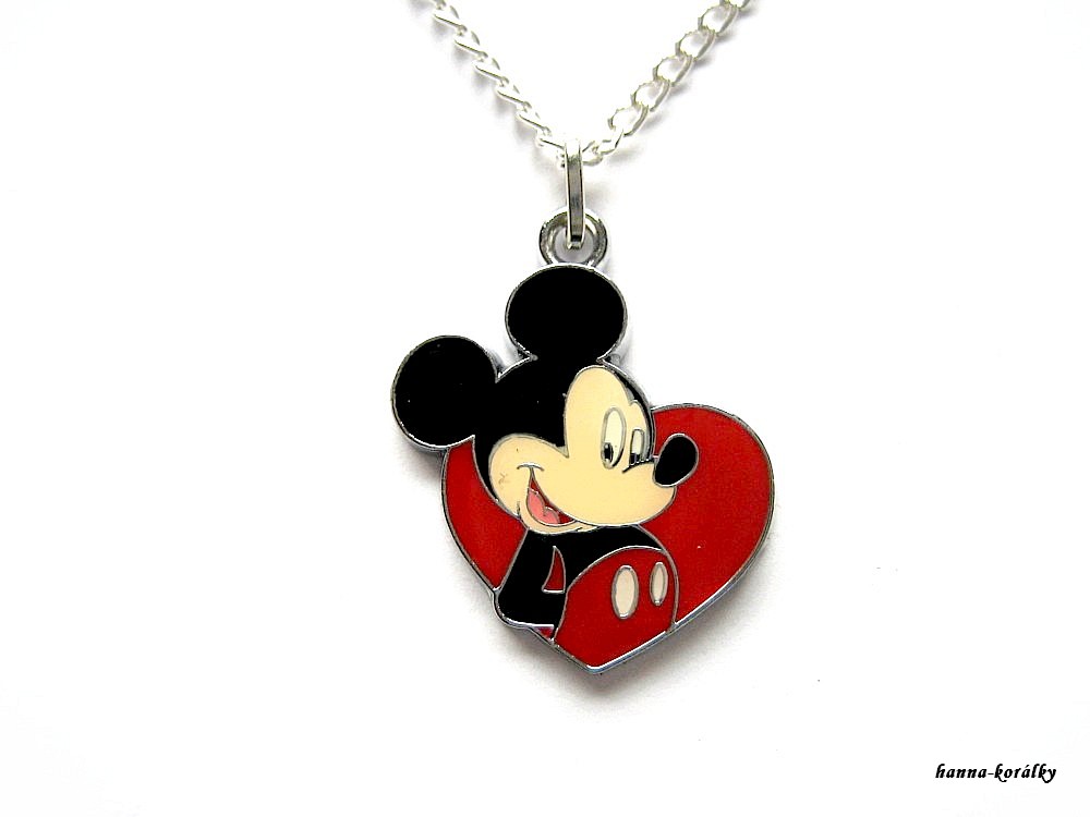 Řetízek Mickey - srdce
