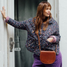 Kožená kabelka mini M B1 - hnědá