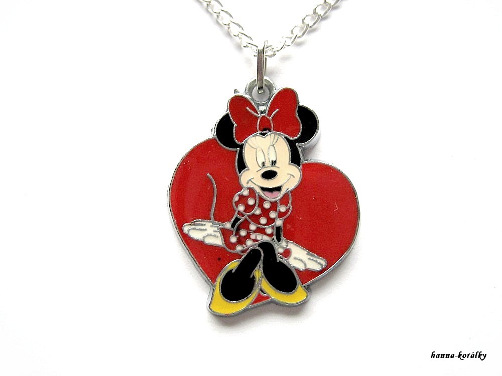 Řetízek Minnie - srdce