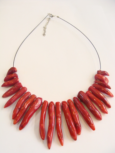 Korálová kráska, naturální, naušnice ZDARMA