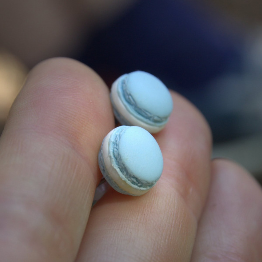 Mini makronky, fimo