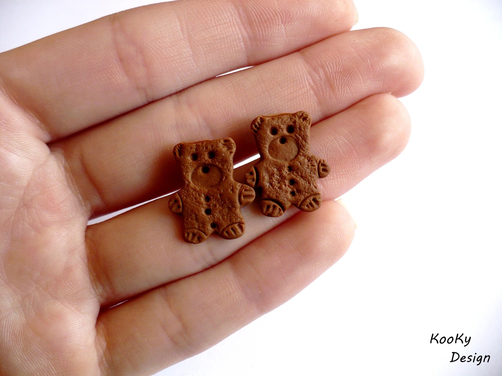 Pecičkové náušnice - medvídci