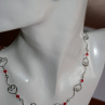 Náhrdelník - srdce - chirurgická ocel - Swarovski