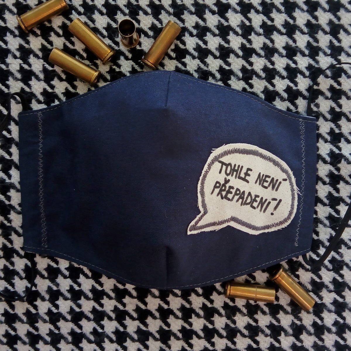 Tmavě modrá rouška Tohle není přepadení!