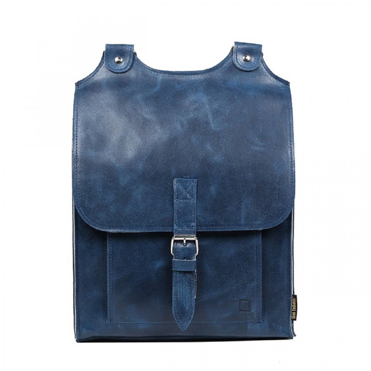 Kožený batoh modrý 