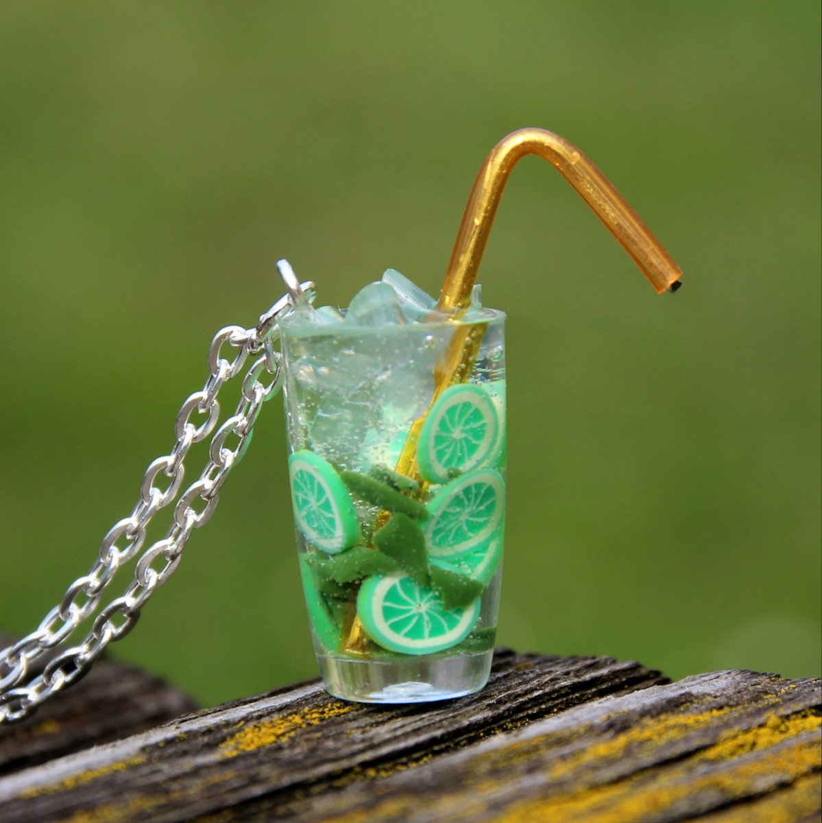 Mini mojito (pryskyřice, fimo, plast)