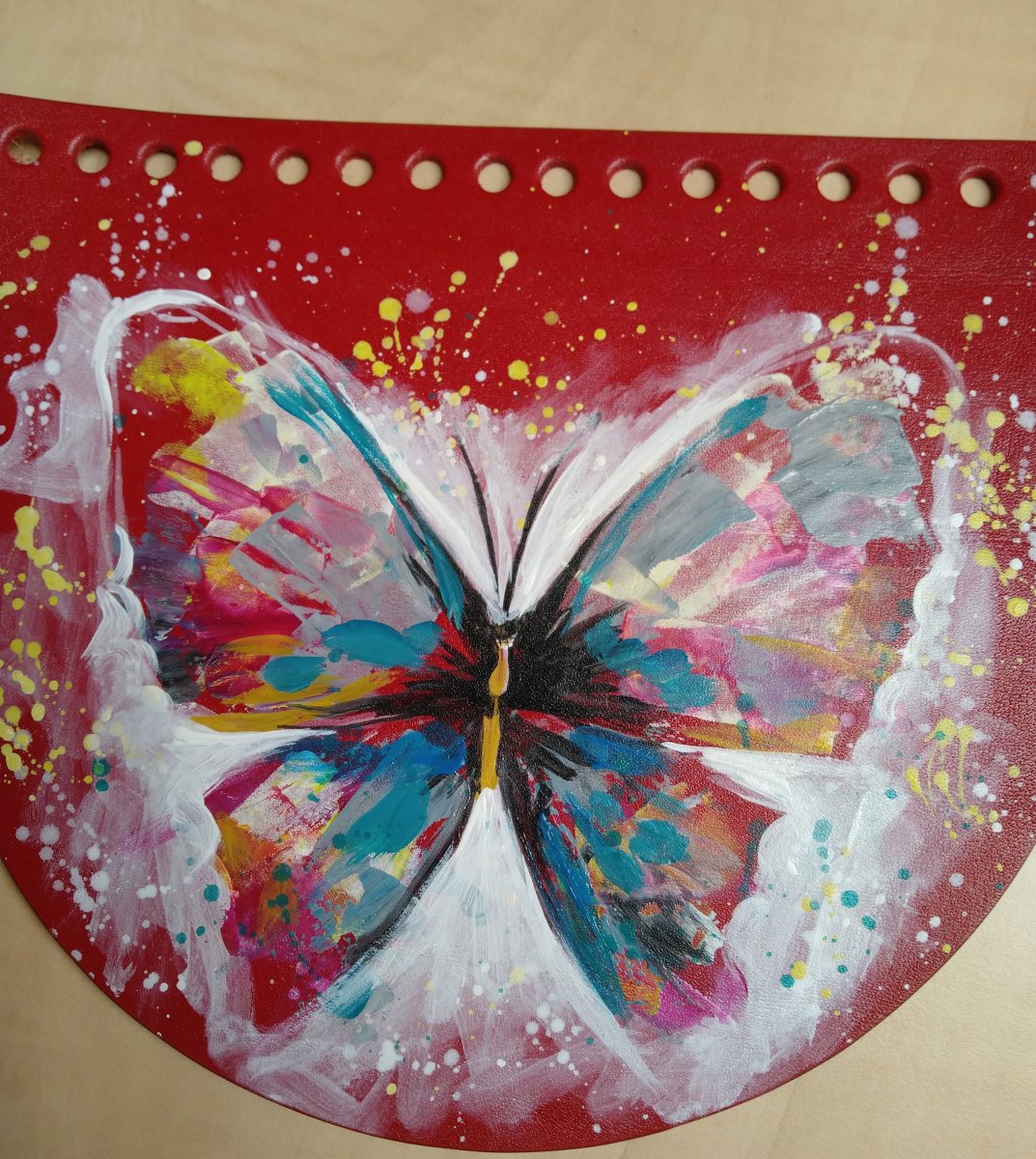 Ručně malovaná klopa