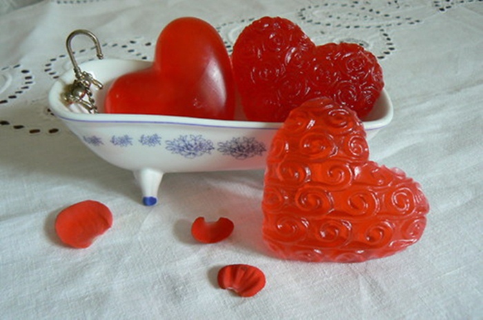 Mýdlové srdíčko