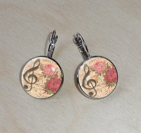 Náušnice z pryskyřice