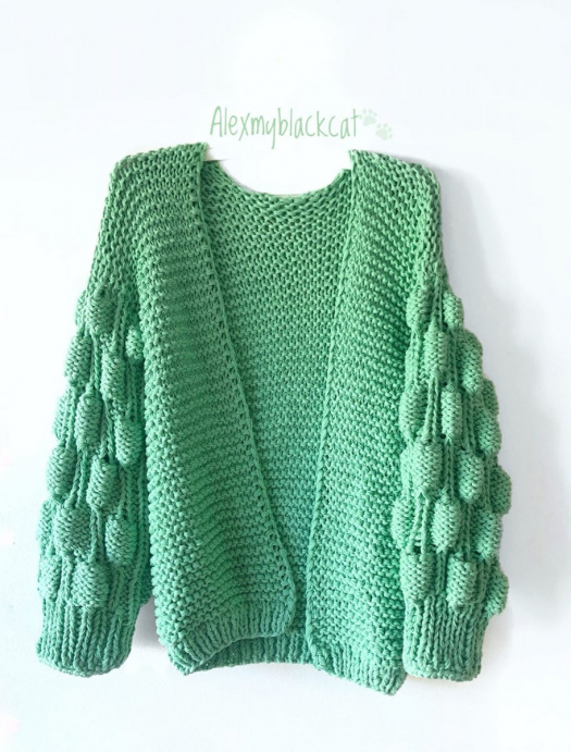 Kardigan pletený dámský oversize Bubble sweater