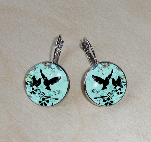 Náušnice z pryskyřice