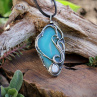 Lesní amulet – achát & měsíční kámen