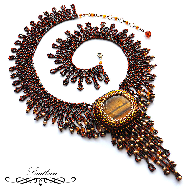 African Sunset - náhrdelník