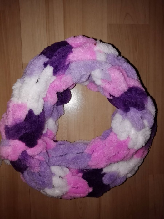 Měkký pletený nákrčník puffy barva na přání 