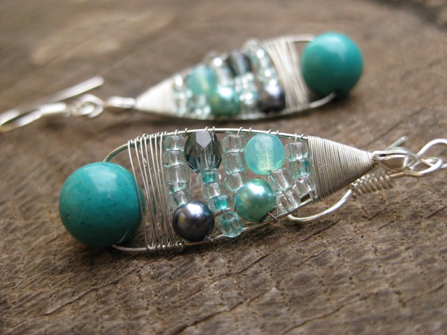 Náušnice s tyrkysem